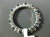ESTATE 2.82CT ROUND DIAMOND & AAA SAPPHIRE 14KT WHITE GOLD ETERNITY RING #22274