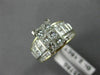 ESTATE LARGE 2.15CT ROUND & PRINCESS DIAMOND 14KT GOLD 3D ENGAGEMENT RING #21530