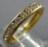 1.10CT DIAMOND 18KT YELLOW GOLD TIFFANY & CO CHANNEL ETERNITY ANNIVERSARY RING