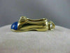 ESTATE DIAMOND AUSTRALIAN OPAL 18K YELLOW GOLD CHILD SHOE PENDANT + CHAIN #20166