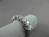 ESTATE 1.40CT DIAMOND 14KT WHITE GOLD LUCIDA 7 STONE ANNIVERSARY RING 4mm #18608