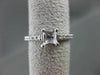 ESTATE .20CT DIAMOND 14KT WHITE GOLD LUCIDA SEMI MOUNT ENGAGEMENT RING #12082
