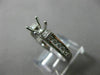ESTATE .45CT DIAMOND 14K WHITE GOLD FILIGREE MILGRAIN SEMI MOUNT ENGAGEMENT RING