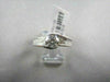 ESTATE 1.44CT ROUND & PRINCESS DIAMOND 14KT WHITE GOLD ENGAGEMENT RING AMAZING!!