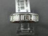 ESTATE 1.04CT BAGUETTE DIAMOND 14KT WHITE GOLD CLASSIC WEDDING ANNIVERSARY RING