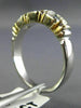 ESTATE .75CT PRINCESS DIAMOND 14KT TWO TONE GOLD WEDDING ANNIVERSARY RING #7305