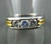 ESTATE .90CT DIAMOND 14KT W&Y GOLD CHANEL SET ANNIVERSARY /WEDDING RING #1317
