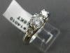 ESTATE 1.14CT DIAMOND 14KT WHITE GOLD LUCIDA THREE STONE ENGAGEMENT RING #14010