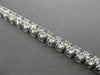 ESTATE WIDE 4.65CT ROUND DIAMOND 14K WHITE GOLD TWO ROW CLASSIC BRACELET AMAZING
