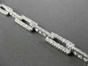 ESTATE WIDE 2.58CT DIAMOND 14KT WHITE GOLD RECTANGULAR CLASSIC TENNIS BRACELET