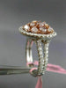 ESTATE 2.36CT PINK & WHITE DIAMOND 18KT 2 TONE GOLD 3D MULTI SHAPE FILIGREE RING