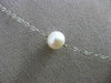ESTATE AAA PEARL 14KT WHITE GOLD 3D BY THE YARD DIAMOND CUT NECKLACE #24945