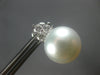 LARGE .60CT DIAMOND & AAA SOUTH SEA PEARL 18KT WHITE GOLD CLIP ON STUD EARRINGS