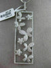 ESTATE MASSIVE 2.67CT DIAMOND 18KT WHITE GOLD FLOWER BUTTERFLY FLOATING PENDANT