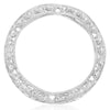 .64CT DIAMOND 18KT WHITE GOLD ROUND FILIGREE INFINITY ETERNITY ANNIVERSARY RING
