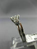 ANTIQUE WIDE .95CT MARQUISE & ROUND DIAMOND 14K WHITE GOLD ENGAGEMENT RING 18478