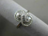 ESTATE .50CT ROUND & BAGUETTE DIAMOND 14KT WHITE GOLD FOREVER INFINITY LOVE RING