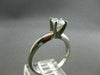 ESTATE .41CT DIAMOND PLATINUM SOLITAIRE ENGAGEMENT RING E SI JUST AMAZING #19334