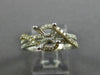 ESTATE .50CT DIAMOND 14K WHITE & YELLOW GOLD INFINITY SEMI MOUNT ENGAGEMENT RING