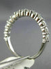 ESTATE .85CT DIAMOND 18K WHITE GOLD SEMI ETERNITY ROUND WEDDING ANNIVERSARY RING
