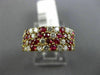 WIDE 2.40CT DIAMOND & AAA RUBY 18KT YELLOW GOLD ZIG ZAG WEDDING ANNIVERSARY RING