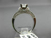 ESTATE GIA LARGE 1.71CT DIAMOND 14KT WHITE GOLD MILGRAIN ENGAGEMENT RING #25786