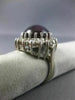 ESTATE MASSIVE 13.5CT DIAMOND & AAA PURPLE STAR SAPPHIRE 14K WHITE GOLD FUN RING