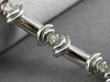 ESTATE .55CT DIAMOND 14KT WHITE GOLD 3D SEMI BEZEL PRONG BEZEL TENNIS BRACELET