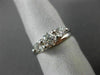 ESTATE .91CT DIAMOND 14KT WHITE GOLD 3D PAST PRESENT FUTURE TENSION RING #14161