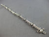 .75CT DIAMOND 14KT WHITE GOLD ROUND ETOILE FILIGREE SQUARE FUN TENNIS BRACELET