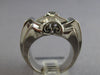 ANTIQUE LARGE 1.72CT OLD MINE DIAMOND 18KT WHITE GOLD 3D ENGAGEMENT RING #28305