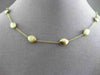 ESTATE 14KT YELLOW GOLD SHINY & MATTE OVAL LINK BY THE YARD NECKLACE BEAUTIFUL