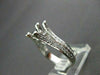 ESTATE .46CT DIAMOND 3D PRONG 18KT WHITE GOLD SEMI MOUNT ENGAGEMENT RING #187
