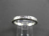 ANTIQUE 14KT WHITE GOLD 3D FLORAL FILIGREE WEDDING ANNIVERSARY RING 2mm #18938