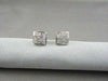 ESTATE 14KT GOLD .50CT PRINCESS DIAMOND STUD EARRINGS F-G VS SIMPLY THE BEST!