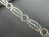 ESTATE WIDE .96CT DIAMOND 14KT WHITE GOLD CLASSIC CIRCLE OF LIFE TENNIS BRACELET