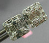 ESTATE .91CT DIAMOND 18KT WHITE GOLD 3D CLASSIC INVISIBLE SQUARE STUD EARRINGS