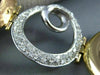 ESTATE EXTRA LARGE 1.10CT DIAMOND 18KT WHITE & ROSE GOLD CIRCULAR SWIRL BRACELET