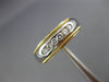 ESTATE .26CT DIAMOND 18KT TWO TONE GOLD 7 STONE ROUND WEDDING ANNIVERSARY RING