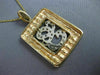 ESTATE .30CT DIAMOND 14KT WHITE & YELLOW GOLD "G" INITIAL SHIELD PENDANT #17157
