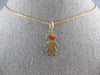 ESTATE 14KT YELLOW GOLD 3D CLASSIC BABY BOY FLAT ENGRAVABLE CHARM PENDANT #27413