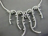 ESTATE LARGE 4.90CT DIAMOND 14KT WHITE GOLD ETERNITY WAVE NECKLACE
