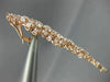 ESTATE EXTRA LARGE 18.98CT PINK DIAMOND 18KT ROSE GOLD CLUSTER HANGING EARRINGS