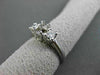 ESTATE .38CT DIAMOND 14KT WHITE GOLD 3D LUCIDA SEMI MOUNT ENGAGEMENT RING #15266