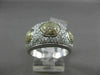 ESTATE WIDE 1.28CT DIAMOND 18KT WHITE & YELLOW GOLD 3D PAVE ETOILE FUN RING