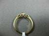 ESTATE .25CT DIAMOND 14KT WHITE & YELLOW GOLD 3 FLOWER PROMISE FRIENDSHIP RING