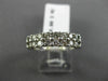 ESTATE .80CT ROUND DIAMOND 14KT WHITE GOLD 2 ROW SHARED PRONG ANNIVERSARY RING