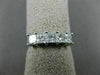ESTATE 1.04CT PRINCESS DIAMOND 14KT WHITE GOLD FIVE STONE ANNIVERSARY RING #1625