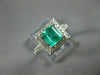 ESTATE 1.36CT DIAMOND & AAA SAPPHIRE 14K YELLOW GOLD 3D 3 STONE ANNIVERSARY RING