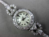 ANTIQUE LARGE 2.50CT OLD MINE MULTI SHAPE DIAMOND PLATINUM LADIES WATCH #2941